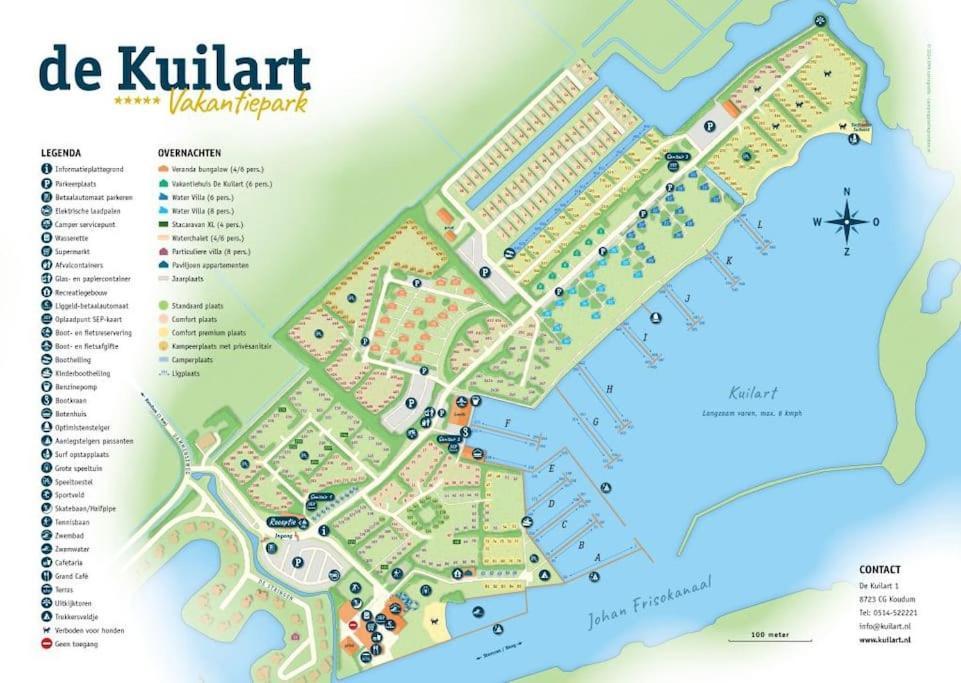 فيلا Ervaar 'Fryske Weelde' Op Vijf Sterren Vakantiepark De Kuilart Koudum المظهر الخارجي الصورة